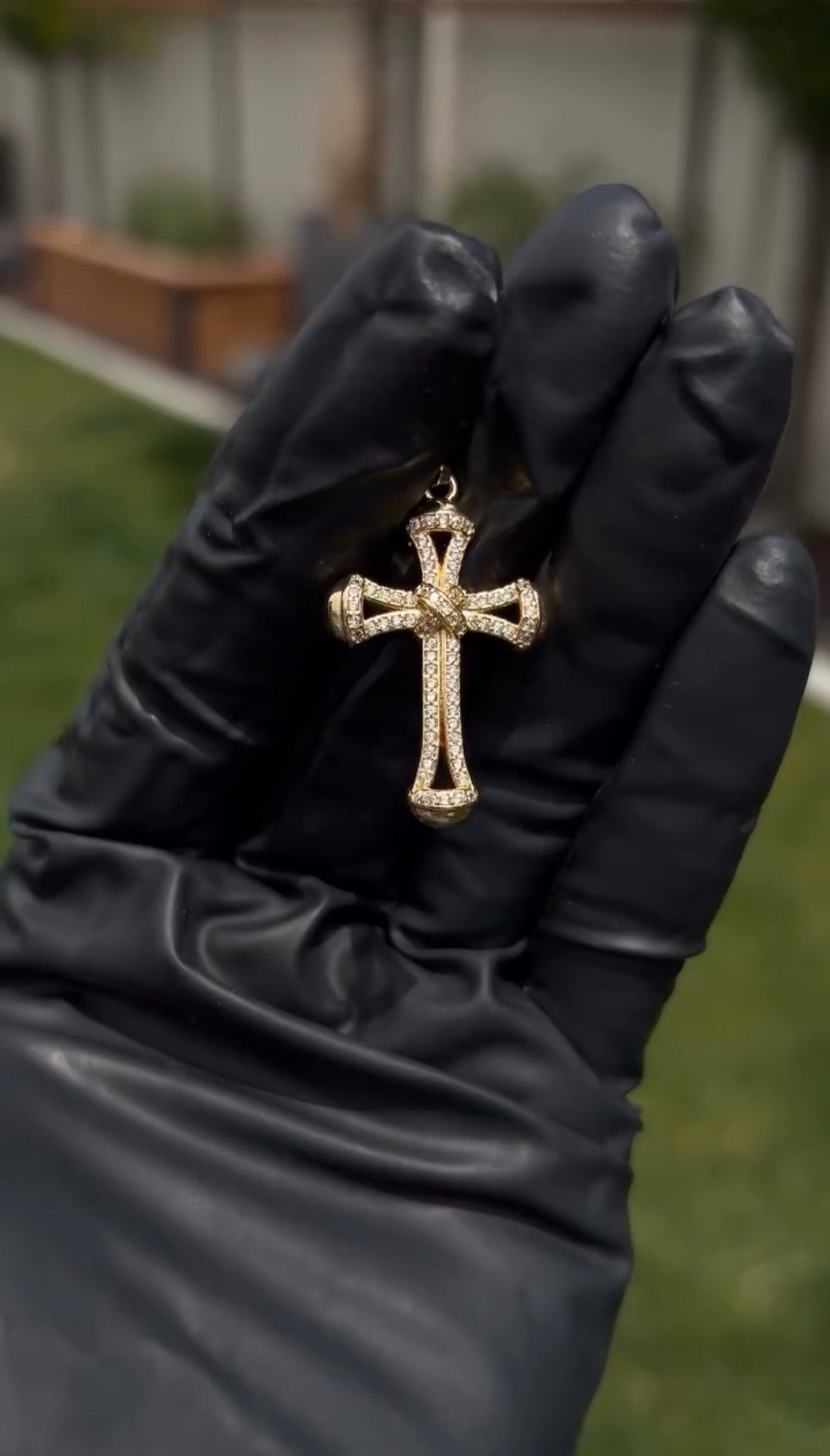 Hebrew Filigree Cross Pendant